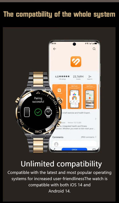 Smartwatch mit Bluetooth-Anruf