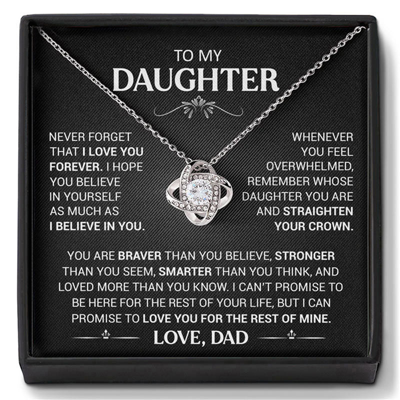 👪An meine Tochter – Halskette „Herz der Liebe“🍀