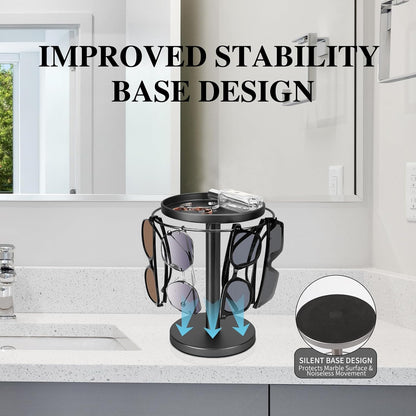 Rotierender Sonnenbrillen-Organizer