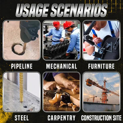 🛠️ Titanbeschichtete HSS-Sägezahnbohrer – 6er-Set 🔩✨