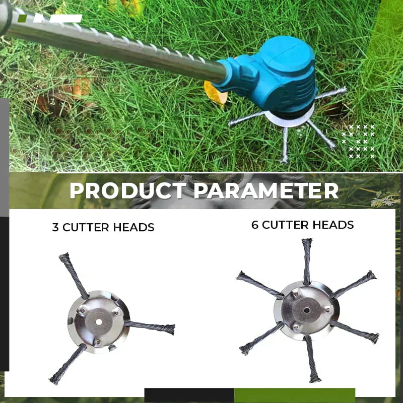 🔥Mehr Kaufen Mehr Sparen🌿Fadentrimmer-Ersatzkopf，Grasschneidekopf aus Stahldraht