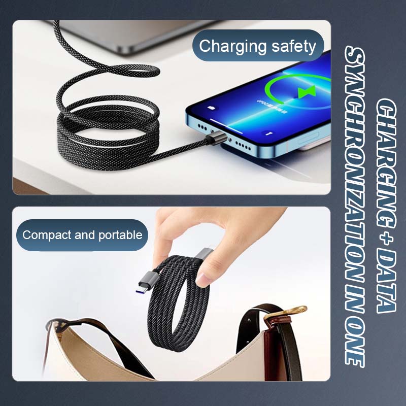 🔋Magnetisches Anti-Tangle-Datenkabel