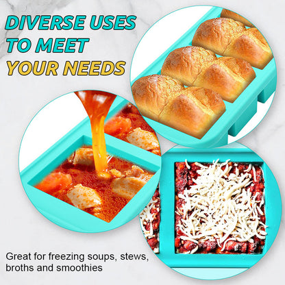 👩‍🍳Silikon Gefrierform mit Deckel