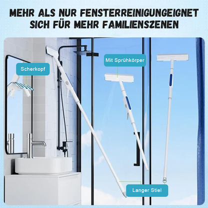 Rakel zum Sprühreinigen von Fenstern/Window cleaner with spray cleaner