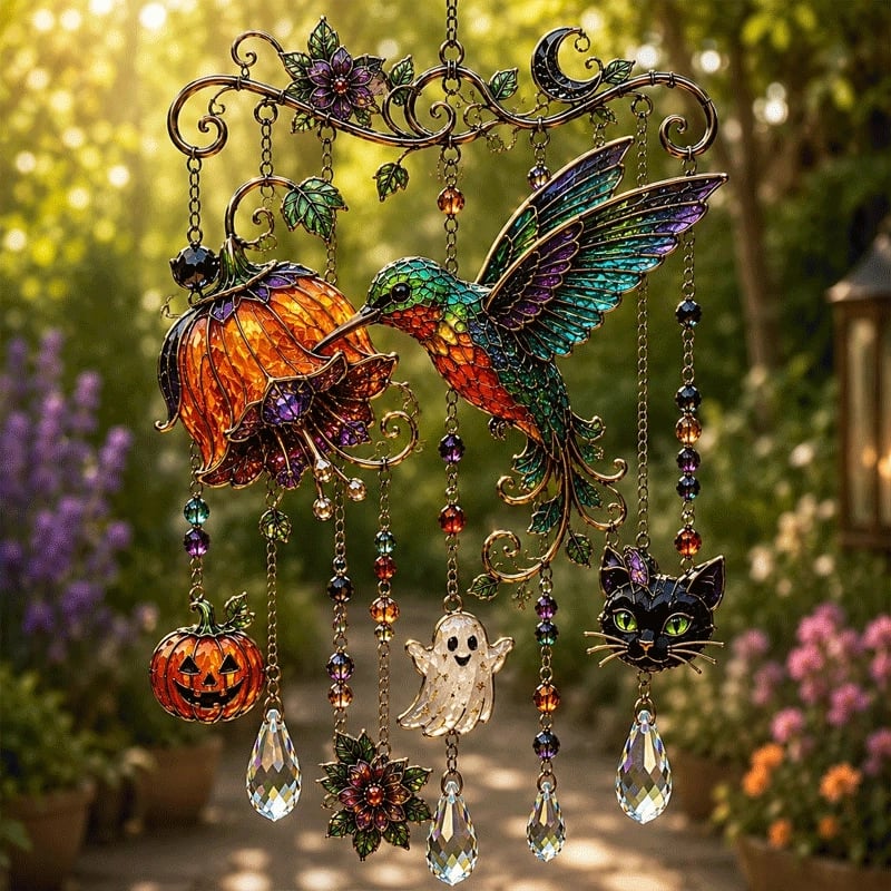 🎃 Zaubern Sie Regenbogenlicht mit gotischen Halloween-Windspielen! 🎃✨