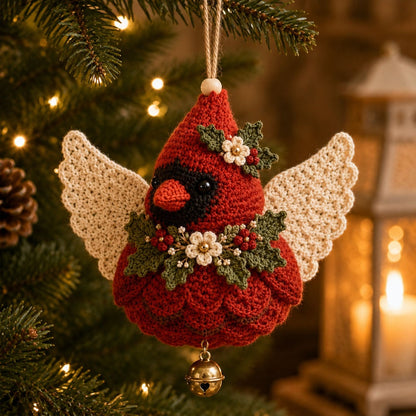 🔥 Letzter Tag: 50% RABATT 🪽 DIY-Set für gehäkelte „Tier-Schutzengel“-Weihnachtsanhänger