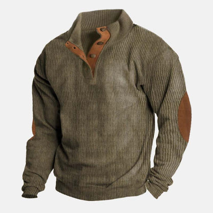 👔Herrenpullover In Cord Mit Stehkragen✈️2 kaufen und Versandkostenfrei