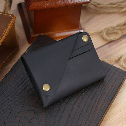 🌟 Vintage Echtes Leder Münz- & Kartenetui 🌟