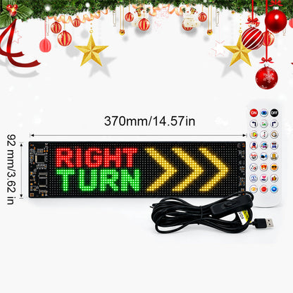 🎅🚗 Animiertes LED-Auto-Display – App-gesteuert, USB-C ✨