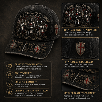 ⚔️ Durch Ehre gebunden, in Stahl geschmiedet – Templer-Cap 🛡️🔥