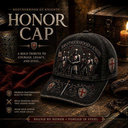 ⚔️ Durch Ehre gebunden, in Stahl geschmiedet – Templer-Cap 🛡️🔥