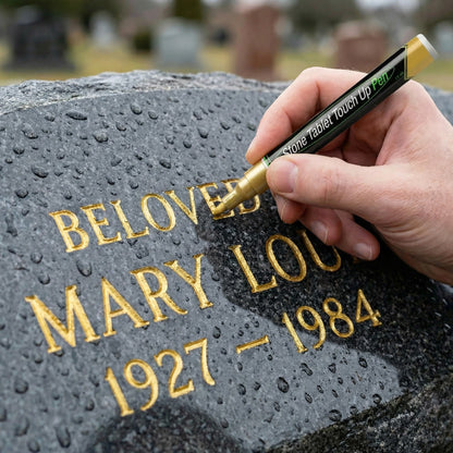 🖊️Goldener Grabstein-Marker-Stift – Für verblasste Inschriften zur neuen Lesbarkeit