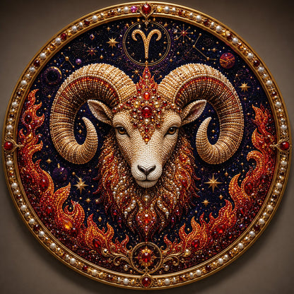 🔥 12 Sternzeichen Perlen-Kunst-Set ♈🌙