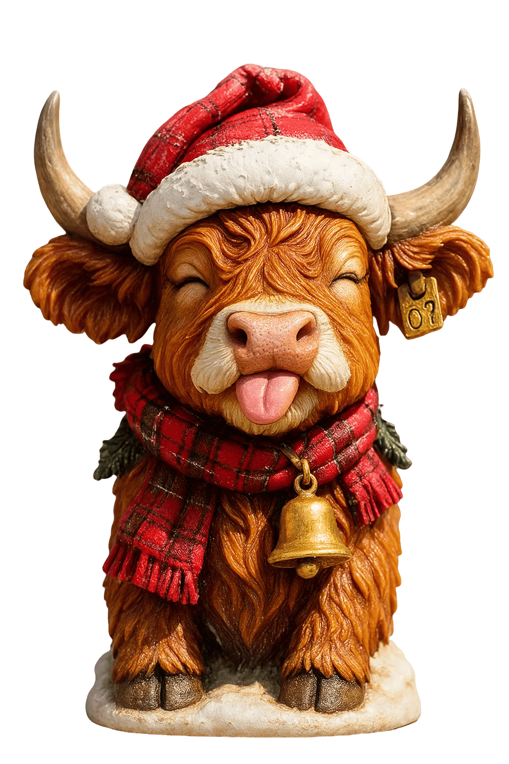 🐮Highland Cow Adventskalender 2025🎄 - 3D handgefertigte Highland Cow Puppe (24 Stück)