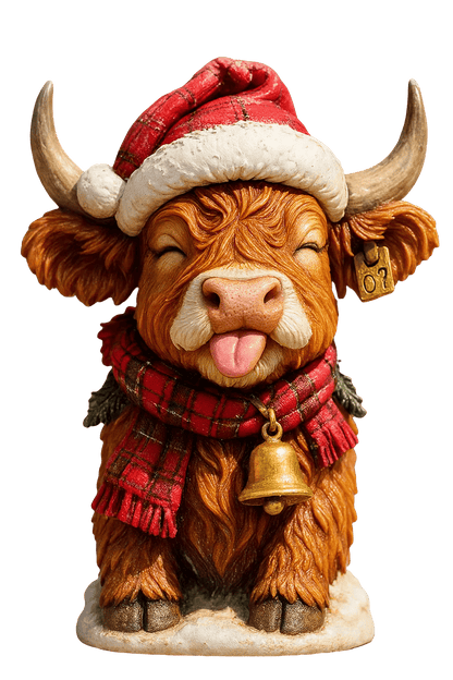 🐮Highland Cow Adventskalender 2025🎄 - 3D handgefertigte Highland Cow Puppe (24 Stück)