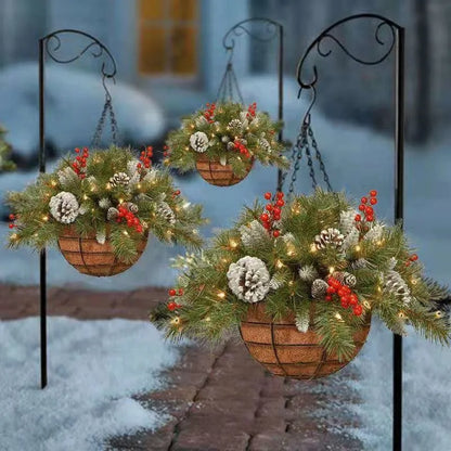 🎄 Weihnachts-Hot-Sale 🏆 Vorbelichtete künstliche Weihnachts-Hängekorb