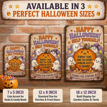 👻 Genieß die Party! Halte die Magie für jedes Kind lebendig – mit diesem Vintage Halloween Veranda-Schild 🎃