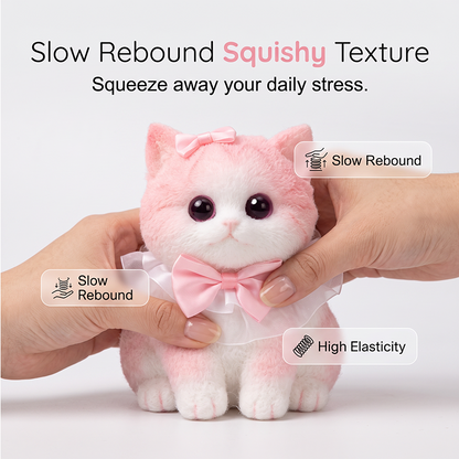 🐱 Squishy-Katzen-Kuscheltier – Weicher, langsam zurückfedernder Stressabbauer 🧸