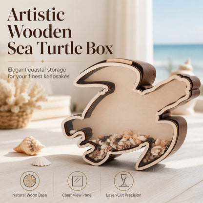 🎉 2026 Angebote — Über 14.900 verkaufte Exemplare! 🌊 Kreativer Holz-Organizer im Schildkröten-Design