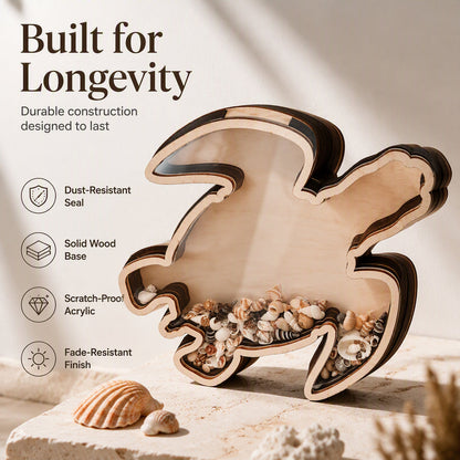 🎉 2026 Angebote — Über 14.900 verkaufte Exemplare! 🌊 Kreativer Holz-Organizer im Schildkröten-Design